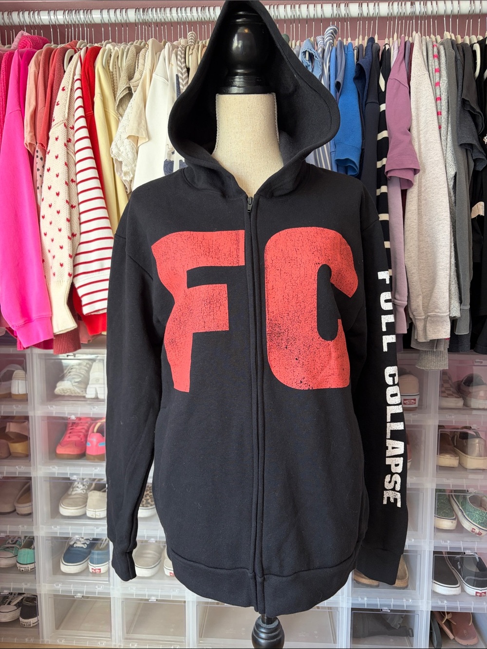 Thursday Full Collapse 2026 Tour Black Zip Hoodie